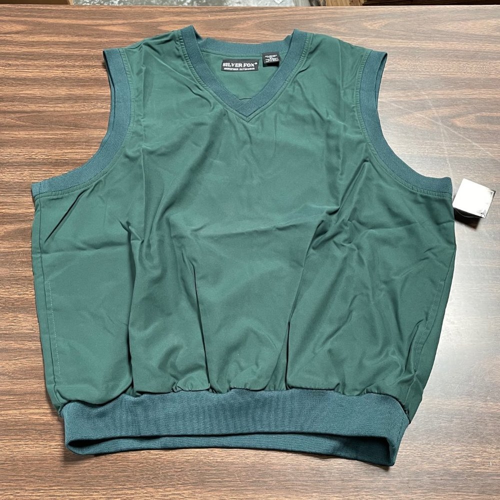 Brand new brushed microfiber golf vest NWT Green